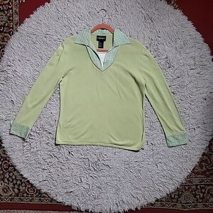 Vintage Requirements Sweater Top Shirt Clueless 90s Y2K Size Small S Green Multi